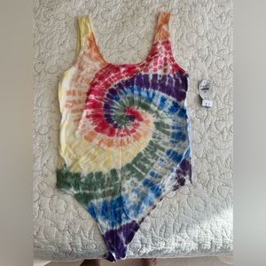 NWT A&F tie dye bodysuit